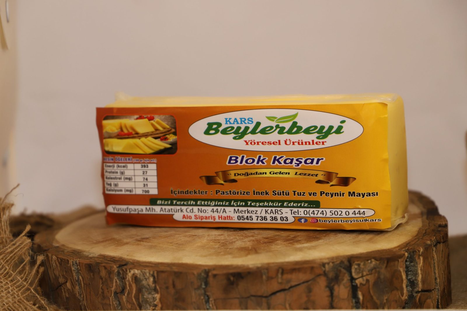 Blok Kaşar Peyniri Tost kaşarı